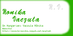 monika vaczula business card